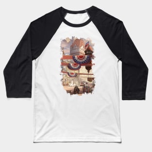 Bioshock Columbia Portal Baseball T-Shirt